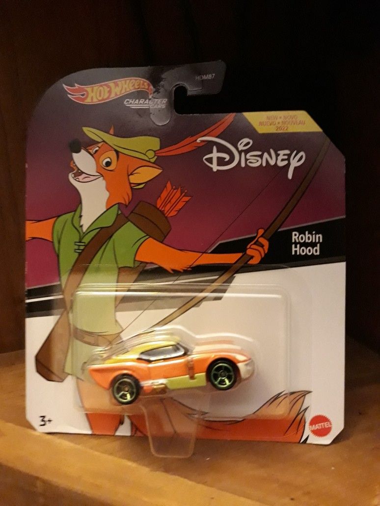 Hot Wheels Disney Character Cars Robin Hood! New
