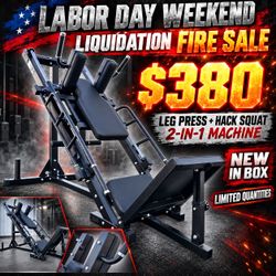 NEW LEG PRESS HACK SQUAT EXERCISE MACHINE SALE!!!