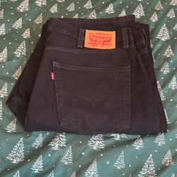 38x36 black jeans denim pants levi's 550
