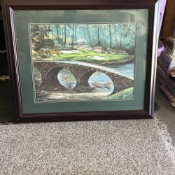 Framed Golf Picture 