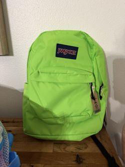 Brand New JanSport Backpack – Neon Green