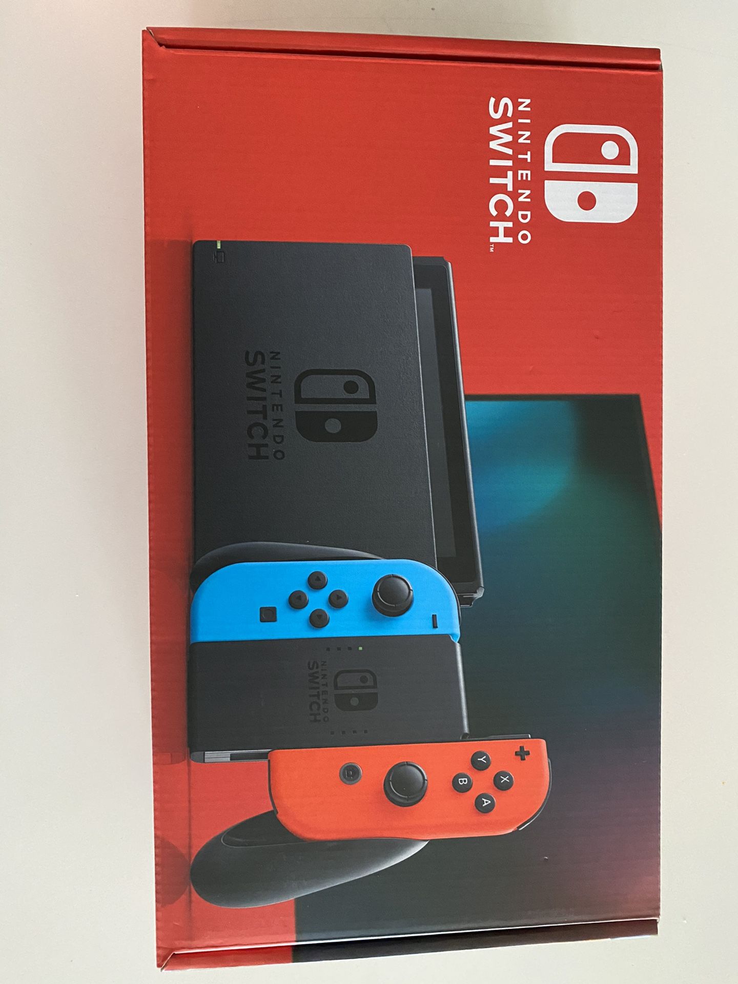 NEW Nintendo Switch video game console key in blue-red V2