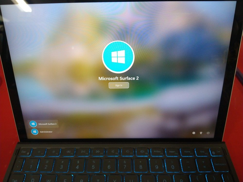 Microsoft Surface Go 2 w/64GB SSD, 4GB Ram w/Multicolor Keybd + Microsoft Office