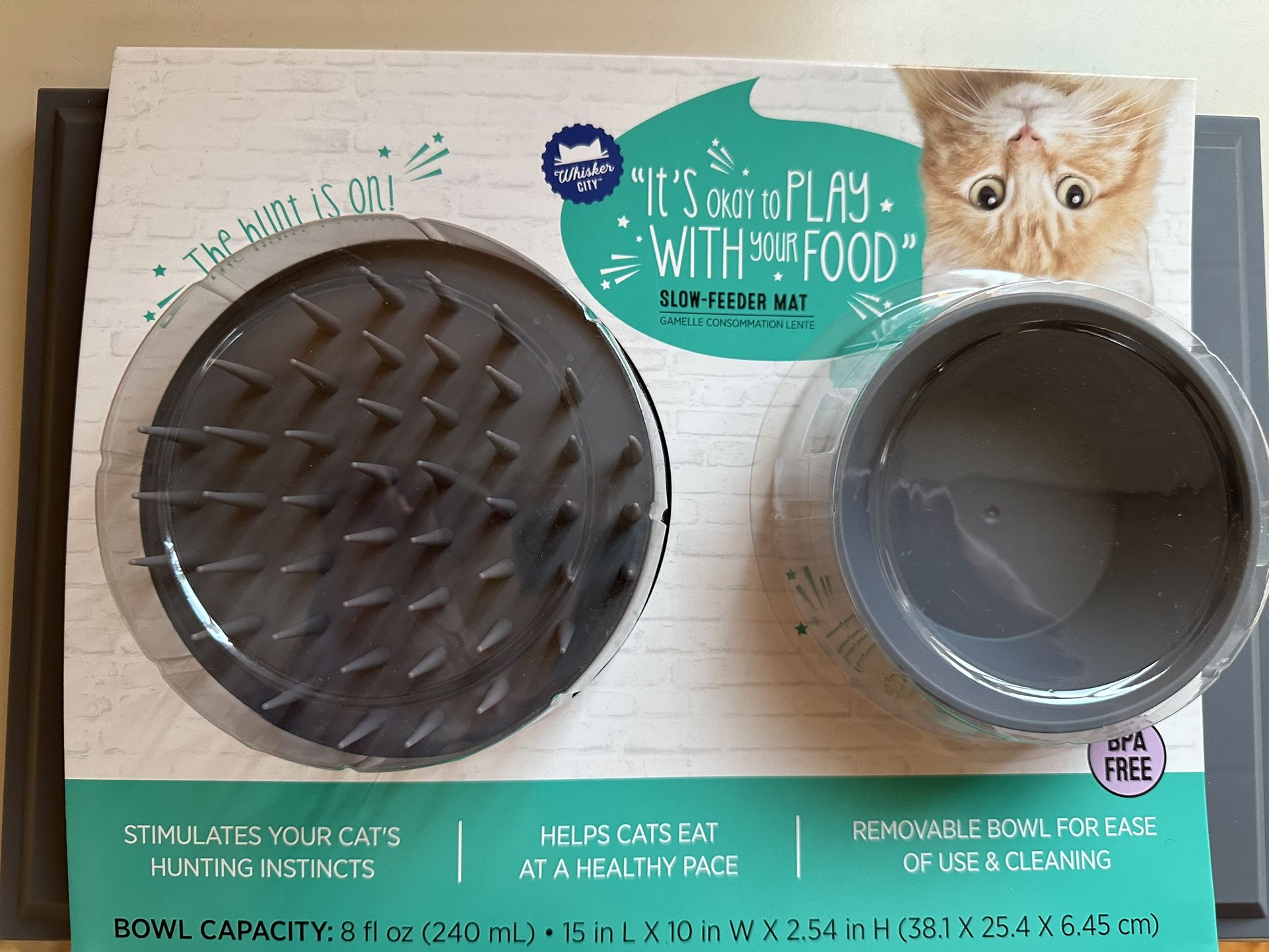 Slow-Feeder Mat for Cats