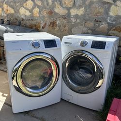 Samsung Front Load Washer & Dryer Set – Washer Works, Dryer Needs Repair
