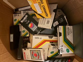 Pre recorded Blank mixed lot VHS 6 + hours recording