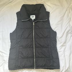 Black Puffer Jacket Vest | Large | Warm & Lightweight❄️