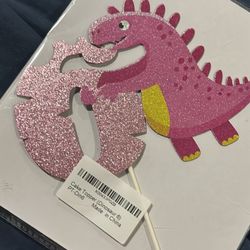 Dino 6 Cake Topper
