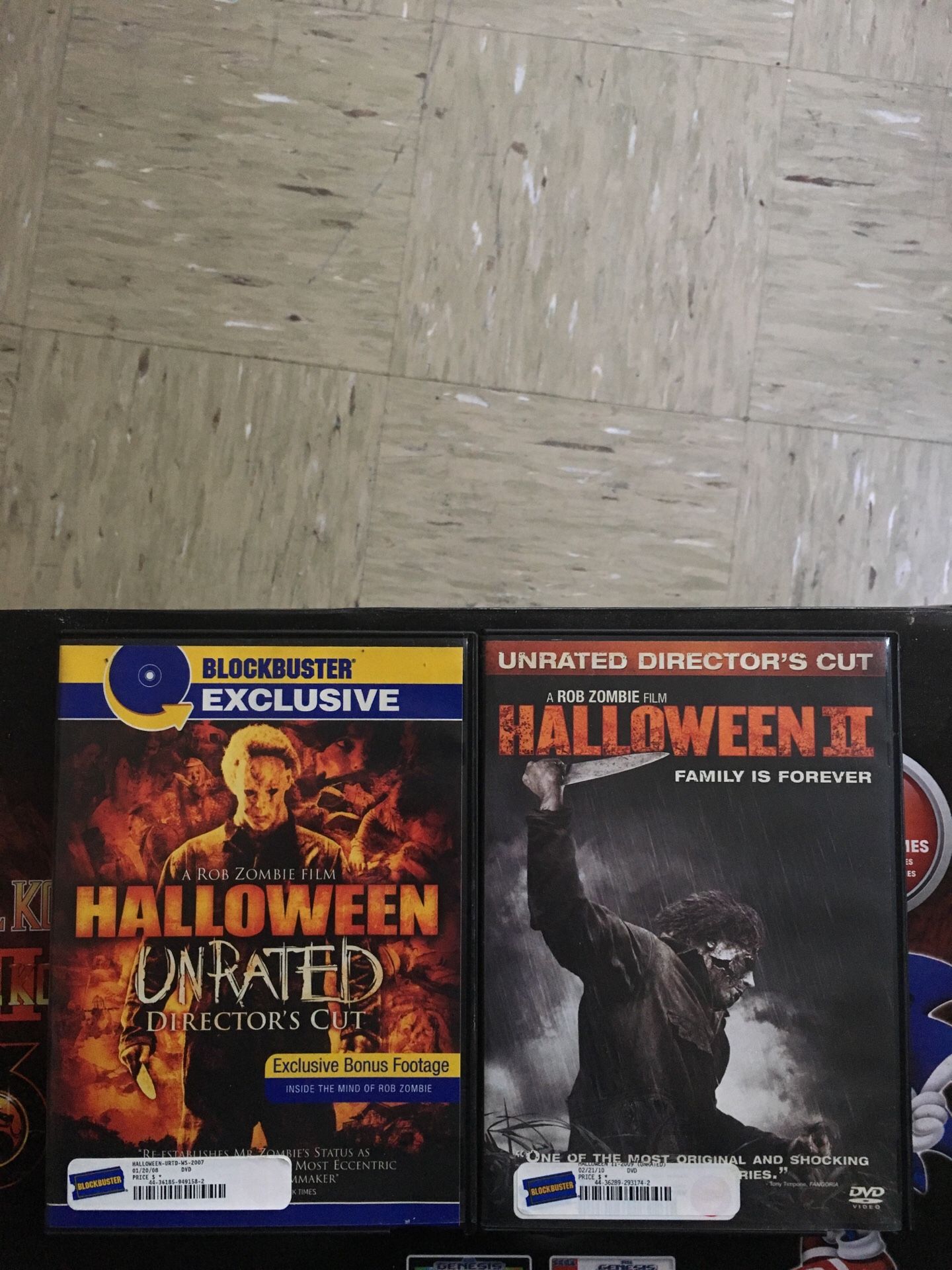 Both HALLOWEEN dvd by ROB ZOMBIE for sale.