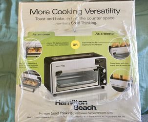 Never opened!) Hamilton Beach Toastation 2-Slice Toaster and Oven