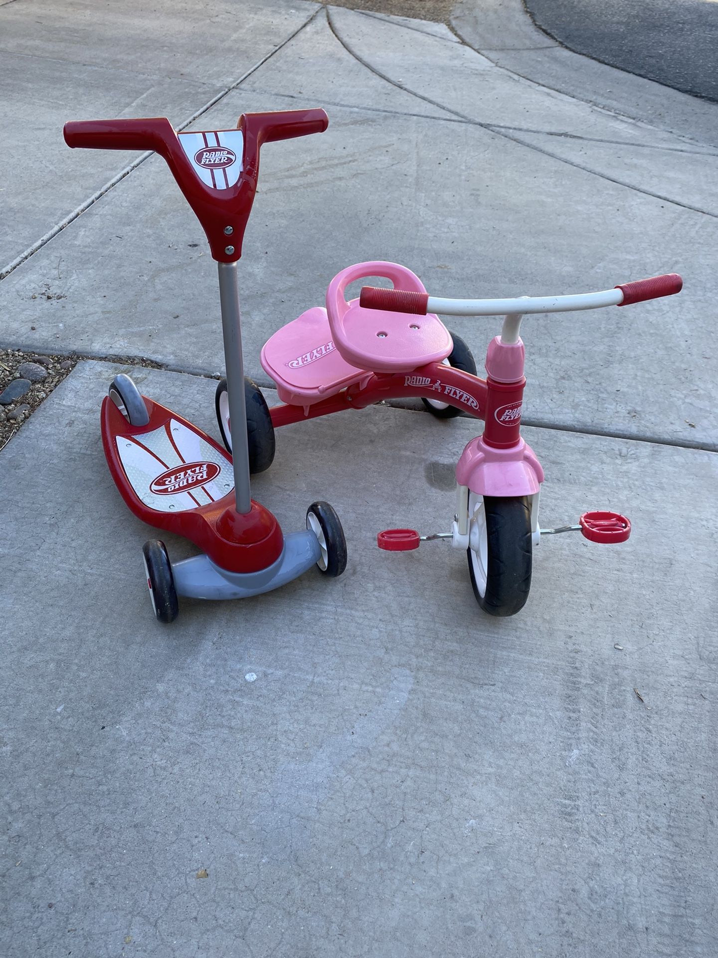 Radio Flyer Trycicle And Scooter