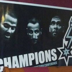 Spurs Championship Vinyl Poster