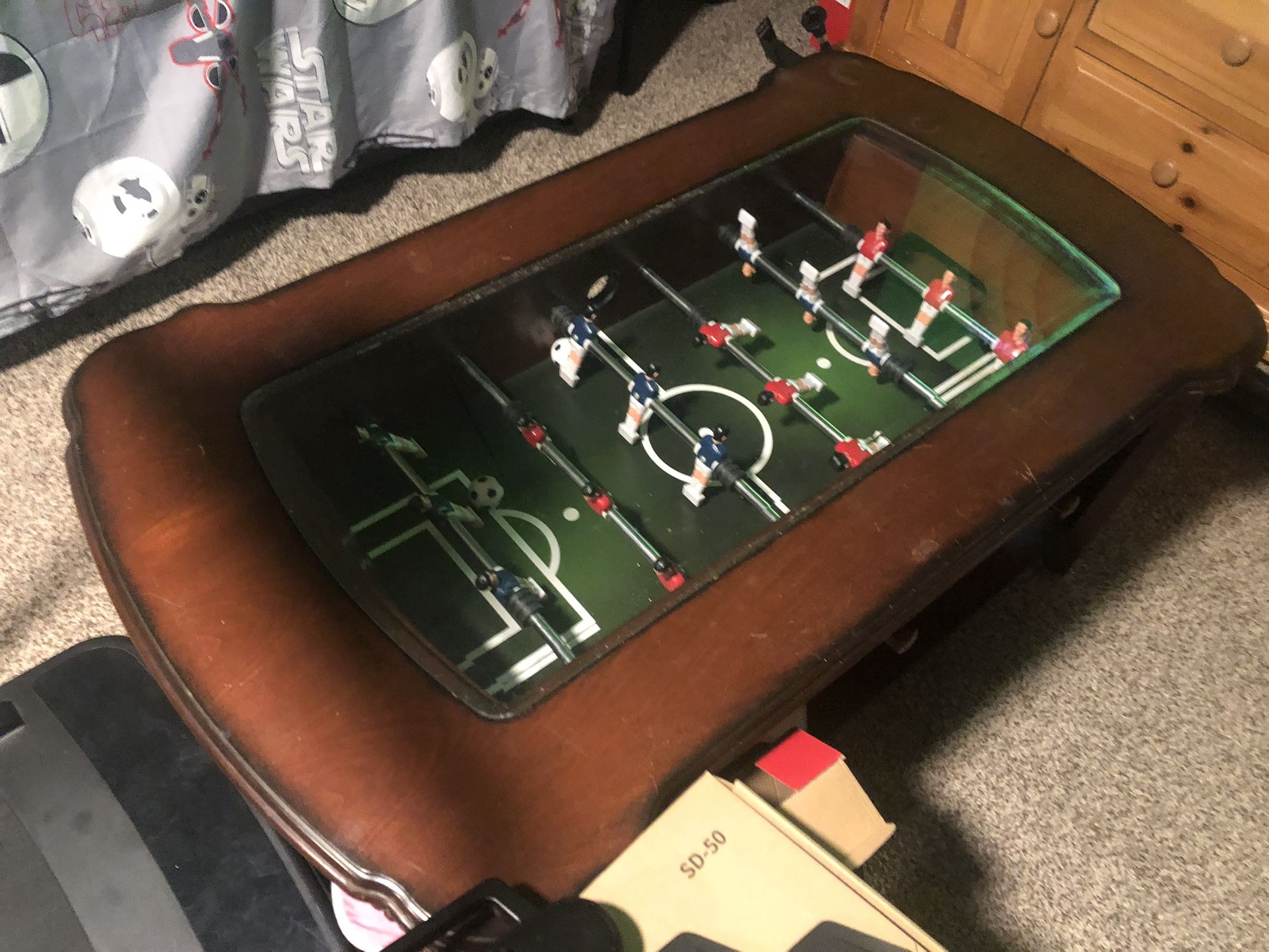 Foosball, coffee table