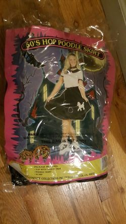 50's hop poodle skirt costume.