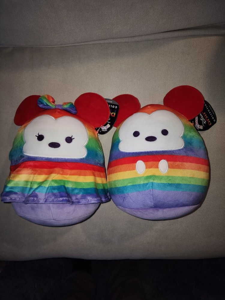 Squishmallow Minnie & Mickie mouse PRIDE Collection