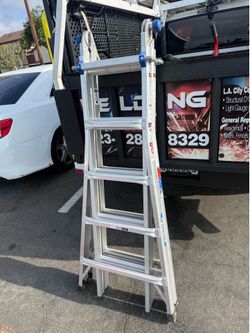 Warner 22in expandable ladder 300lb rating