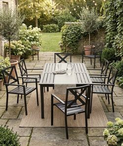 Outdoors Metal Black Armchair (7)