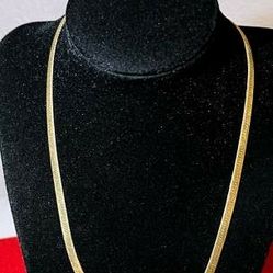 Gold plated snake chain choker 


