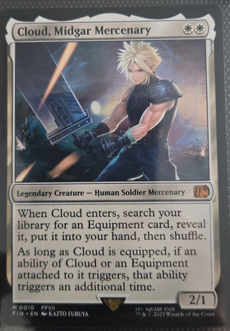 Cloud, Midgar Mercenary Regular Final Fantasy Magic The Gathering