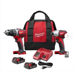 M18 18V Lithium-Ion Cordless Drill Driver/Impact Driver Combo Kit (2-Tool) W/ Two 1.5Ah Batteries, Charger Tool Bag
