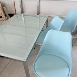 Glass table $50