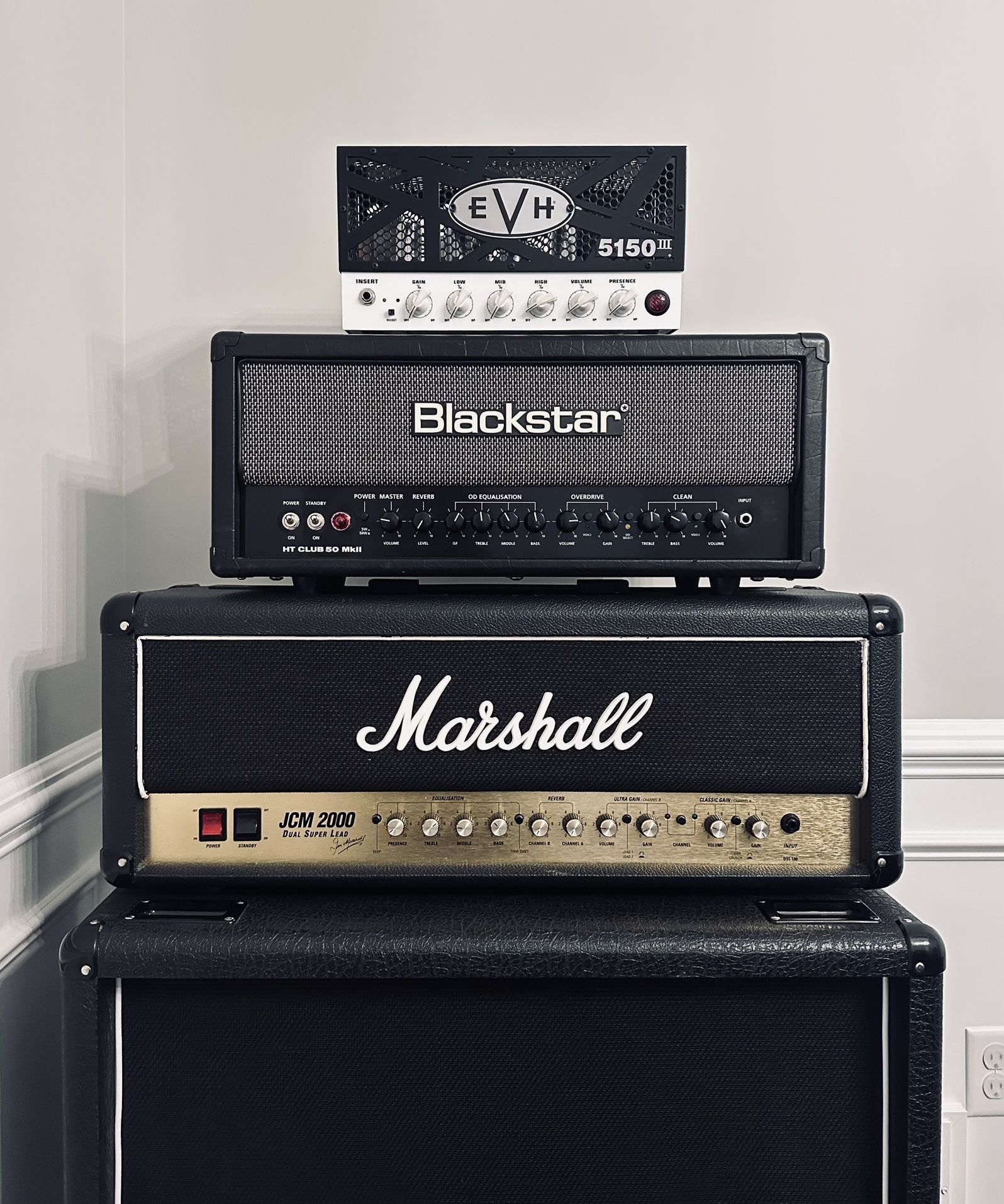 Guitar Tube Amps (Marshall, EVH, Blackstar) & JHS big box Lizard Queen Pedal