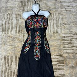 Mexican Halter Dress 
