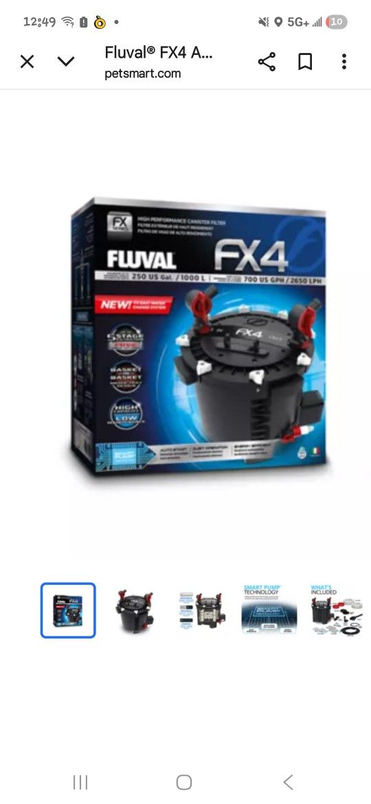 Fluval FX4 Water Filteŕ