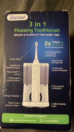 Electric Toothbrush With Water Flosser