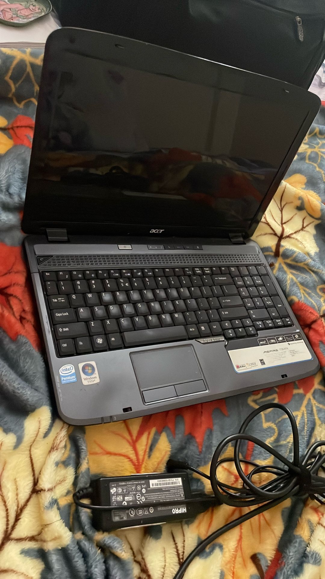 Acer Laptop With Charger 