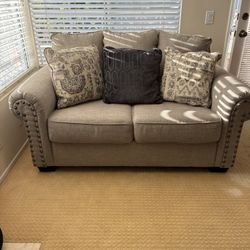 Beautiful Taupe Loveseat 