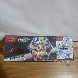 Pokemon TCG Prismatic Evolutions Surprise Box & Booster Bundle Sams Club Brand New SEALED $100 Meet Up In Irving @dfwgoods
