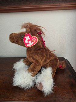 Ty Beanie Baby Horse Plush with Tag