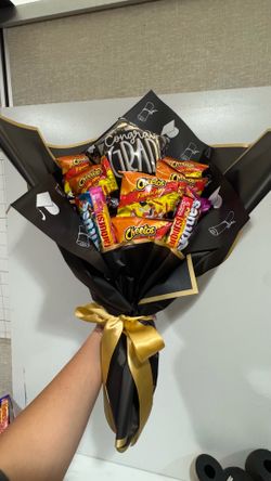 Graduation bouquet , candy leis ready made