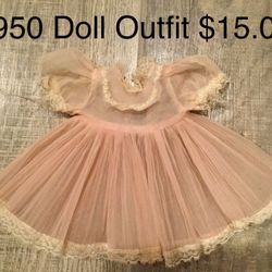 Vintage Doll Clother Price as Marked