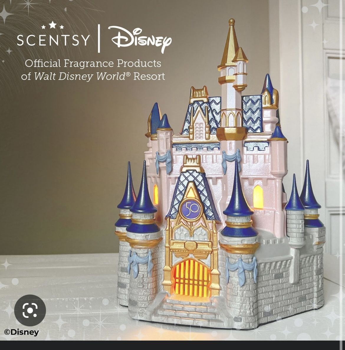 Scentsy  Disney Cinderella Castle Warmer 
