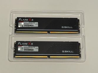 G.SKILL Flare X5 Series DDR5 RAM (AMD EXPO & Intel XMP 3.0) 32GB (2x16GB) 6000MT/s CL32-38-38-96 1.35V Desktop Computer Memory U-DIMM - Matte Black
