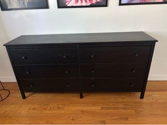 Black IKEA wood Dresser