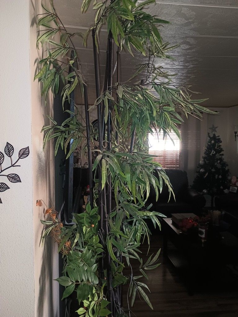 Bamboo Fake Tree Like New $85 7 Feet Tall .