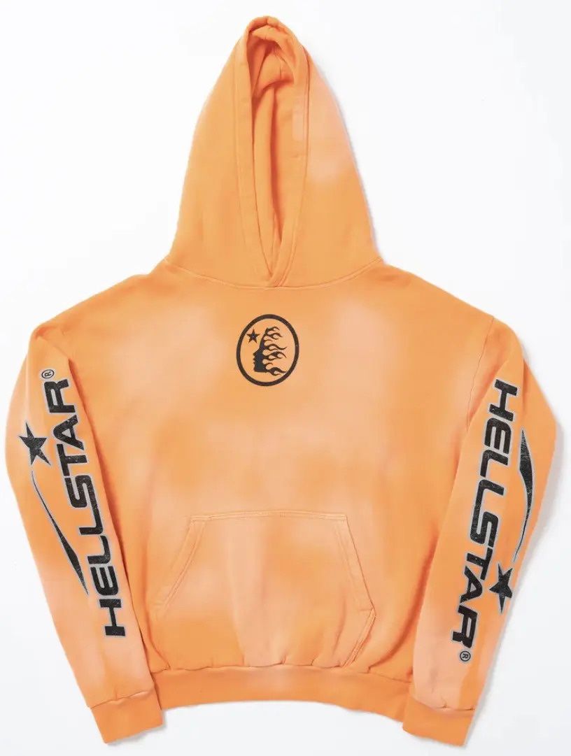 Hellstar Orange Hoodie Medium