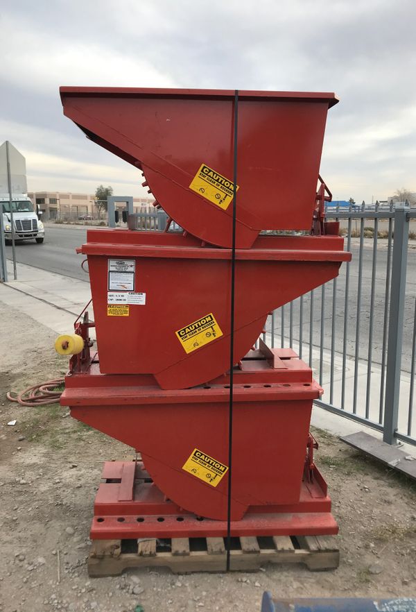 Trash hopper Forklift Attachment 1/3 Yard 2k lb capacity for Sale