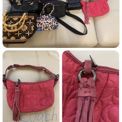 Lot of 9 bags: Coach,Badgley Mishka, Juicy Couture….