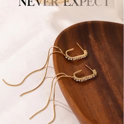 Trendy Long Tassel Geometric Dangle Earrings