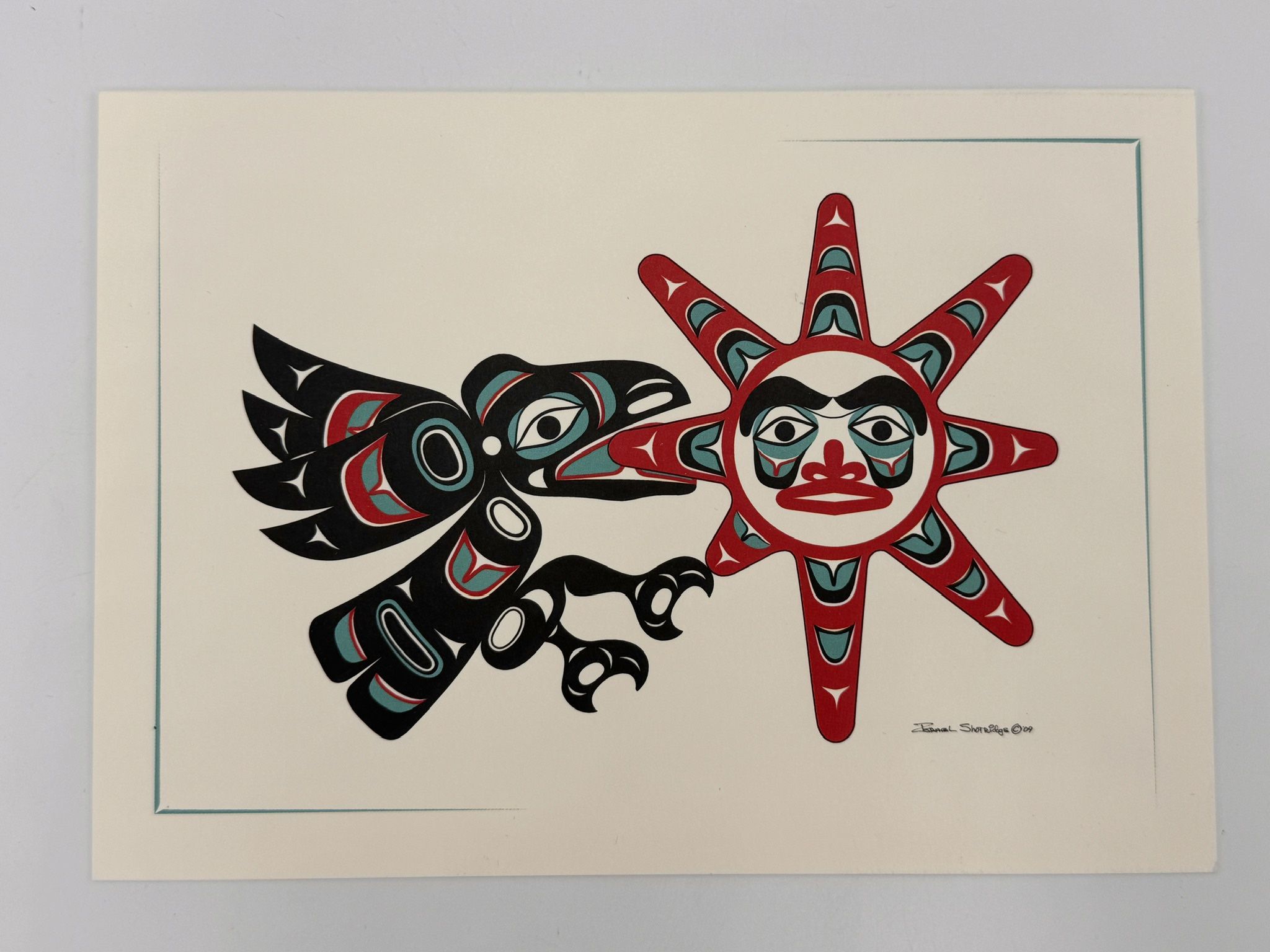Israel Shortridge Art Print 2009 Raven Stealing the Sun 5x7