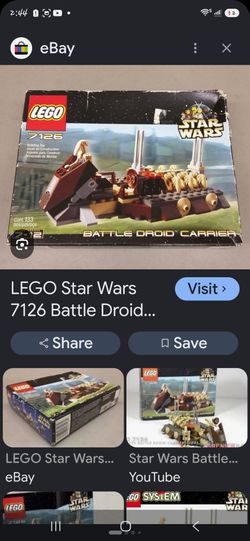 Star Wars Mini Lego $7126 Battle Droid Carrier