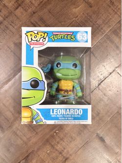 Funko Pop! Teenage Mutant Ninja Turtles Leonardo #63 NIB Vaulted