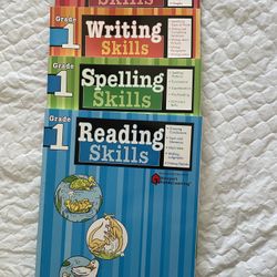 Harcourt Family Learning - Grade 1 - Reading, Spelling, Writing, Math Workbooks