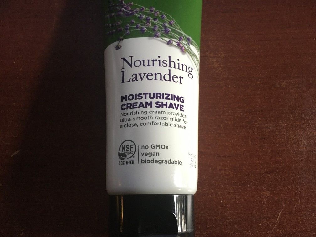 Avalon Organics Nourishing Lavender Moisturizing Cream Shave 8oz - NEW