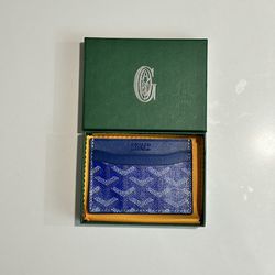 Goyard Card Holder - Blue