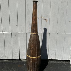 (2)Tall Hollow  Wooded Fixtures 